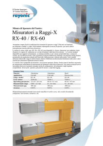 Misuratori a Raggi-X RX- 40 / RX-60