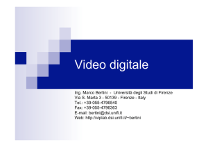 Video digitale - Università degli Studi di Firenze