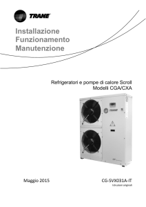 Refrigeratori e pompe di calore Scroll Modelli CGA/CXA