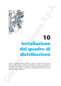 10 • Installazione del quadro di distribuzione