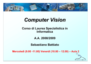 Computer Vision - Dipartimento di Matematica e Informatica