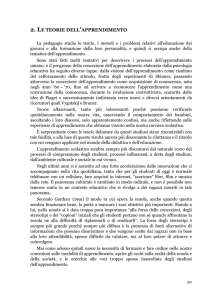 2. LE TEORIE DELL`APPRENDIMENTO - Istituto Veneto di Scienze
