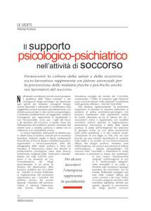 psicologico-psichiatrico - Obiettivo Sicurezza