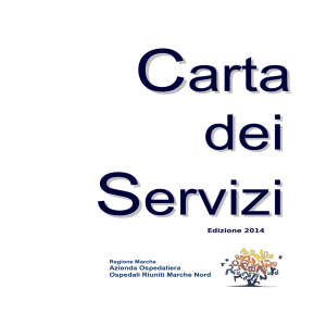 Carta dei Servizi edizione 2014