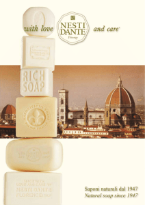 Saponi naturali dal 1947 Natural soap since 1947
