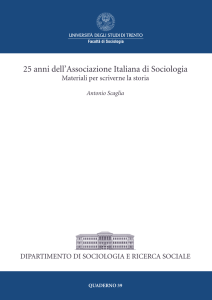 25 anni dell`Associazione Italiana di Sociologia
