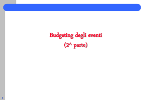 Budget esecutivo