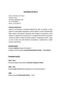 raimondo astarita - Università degli Studi di Roma "Foro Italico"