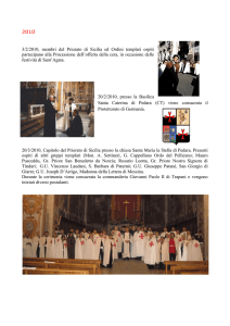 3/2/2010, membri del Priorato di Sicilia ed Ordini templari ospiti