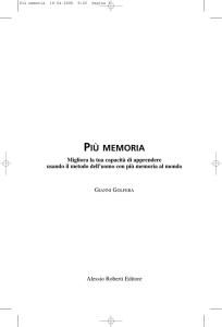 più memoria - METODO GOLFERA