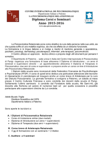 Diploma Corsi e Seminari Anno 2015-2016