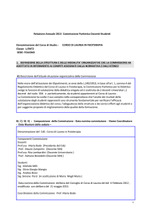Relazione Annuale 2013 Commissione Paritetica Docenti