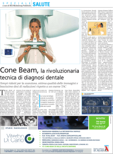 Cone Beam, la rivoluzionaria tecnica di diagnosi dentale SALUTE