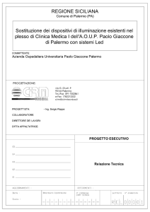 Relazione Tecnica - Policlinico Palermo
