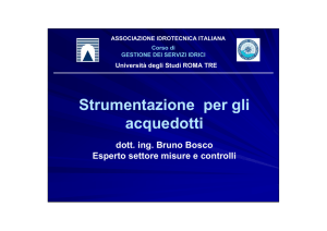 Strumentazione per gli acquedotti - Associazione Idrotecnica Italiana