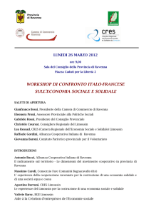 workshop di confronto italo-francese sull`economia sociale e solidale