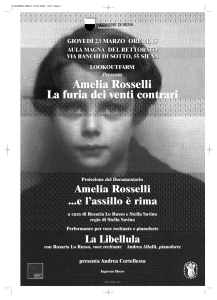 Amelia Rosselli La furia dei venti contrari