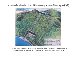 Centrale idroelettrica di Roncovalgrande La centrale di