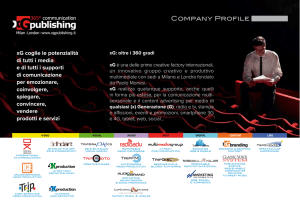 Company Profile - Marketing Olistico Produzioni Video Audio