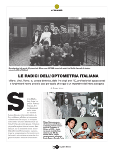 Le rAdIcI deLL`opTomeTrIA ITALIAnA - Centro Ottico Maffioletti S. R. L.