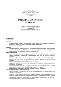 programma svolto italiano