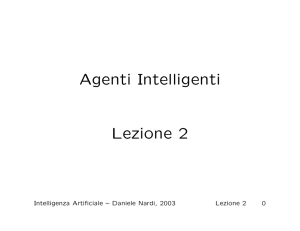 Agenti Intelligenti Lezione 2