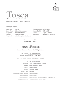 Libretto Tosca Melodramma eroi-comico in 3 atti