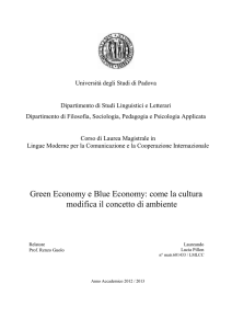 Green Economy e Blue Economy: come la cultura modifica il