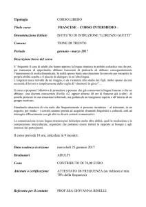Francese intermedio - Istituto di Istruzione Lorenzo Guetti