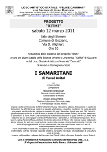I Samaritani - Gozzano - Liceo Artistico, Musicale e Coreutico "Felice