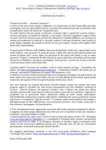 U.A.I. - UNIONE ASTROFILI ITALIANI - www.uai.it SCIS