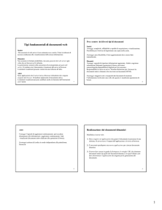 Tipi fondamentali di documenti web - LIA