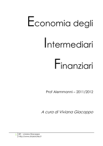 Economia degli Intermediari Finanziari