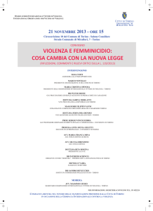 Programma - Centro Antiviolenza Torino