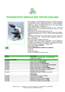 microscopio binoculare triton-biolabo