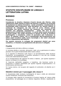 statuto_latino - Liceo Scientifico "Maria Curie" – Pinerolo