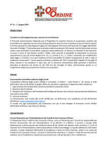 N. 21 - 1 giugno 2016 - Ordine Farmacisti Milano