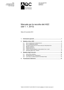 Manuale per la raccolta dati AQC (dal 1. 1. 2013)