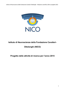 2015 - Neuroscience Institute Cavalieri Ottolenghi