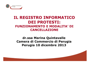Protesto - Camera di Commercio Perugia