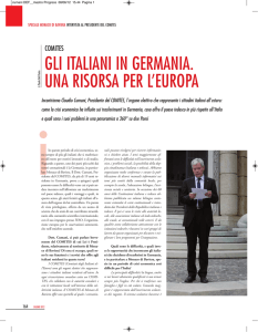 Progress: "Gli Italiani in Germania. Una risorsa per l`Europa"