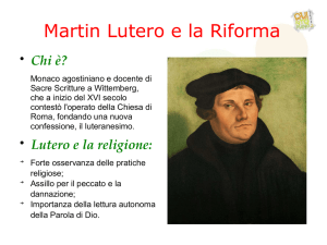 Scarica gli schemi su Martin Lutero