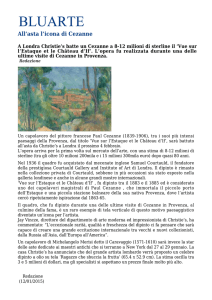 All`asta l`icona di Cezanne