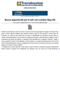 Nuove opportunità per le adv con London Stay UK