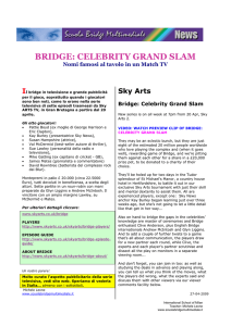 bridge: celebrity grand slam