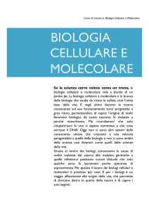 BIOLOGIA CELLULARE E MOLECOLARE