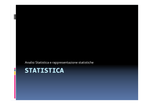 Analisi Statistica e rappresentazione statistiche