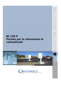 BI 128 P Portale per la rilevazione di radioattività