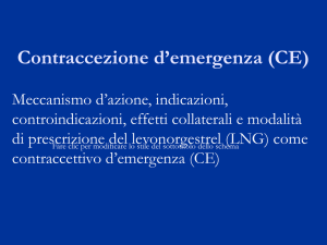 Contraccezione d`emergenza (CE)