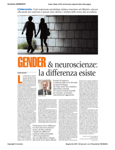Gender e neuroscienze: la differenza esiste